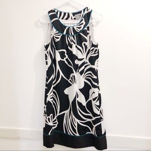 Ann Taylor Floral Shift Dress Size 8 sleeveless